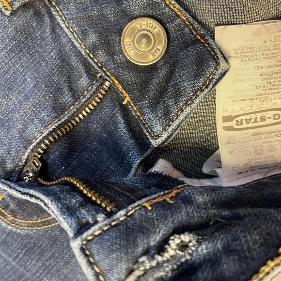 G Star Raw Skinny jeans Womens sz 26x32 low rise distress distorted frayed edge - Picture 9 of 12